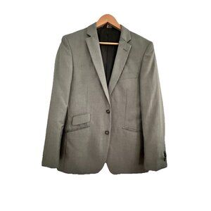 Lineage Blazer Men 39R Gray Performance Stretch Career Coat Jacket Travel Luxury